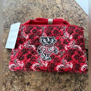 New Eagles Wings Wisconsin Badgers Cross Body Wallet Bag Stadium Regulation Size